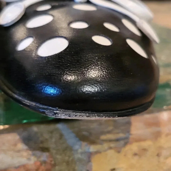 Stuart Weitzman 'Circles' Heels Leather Polka Dot Bow Wmns Sz 7 Narrow 5W630481 - Picture 5 of 13